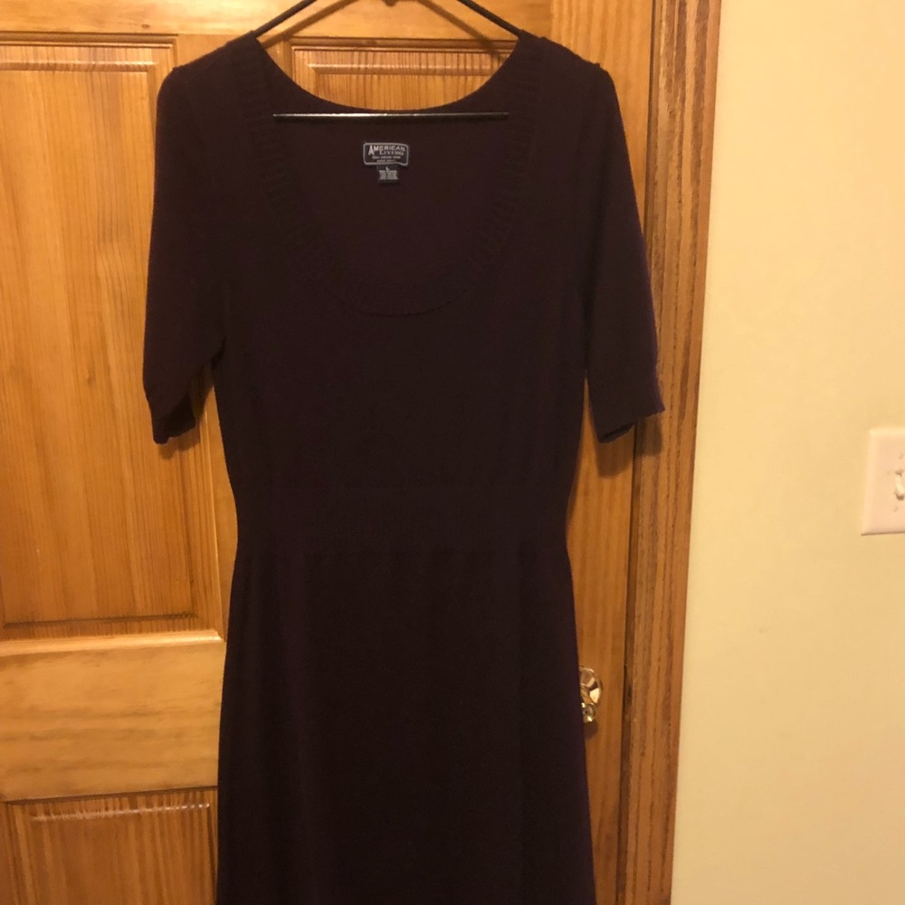 Adorable Eggplant Purple Sweater Dress